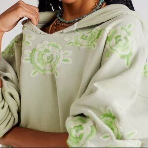 NWT Free People Made Pullover- Swamp Size S